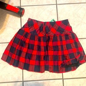 Red miniskirt